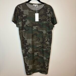 Antistar Camo Print T-Shirt Dress Size Medium NWT